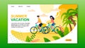 Landing Page Presenting Active Summer Vacation