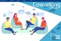 Landing Page Presenting Modern Coworking Office