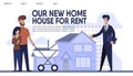 Landing Page Presents Sales Company Rent Agency