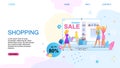 Landing Page for Shopping Online with Summer Sales