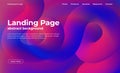 Landing page template. Abstract background with fluid shapes, liquid abstract backdrop. Colorful background for website Royalty Free Stock Photo