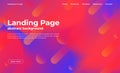 Landing page template. Abstract background with gradient shapes. Colorful background for website Royalty Free Stock Photo