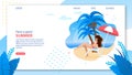 Landing Page Template with Have Good Summer Wish