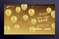 ÃÂ¡oncept for website or web page design on theme of celebrating New Year. Concept of landing page Royalty Free Stock Photo