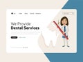 We provide dental services with landing page design