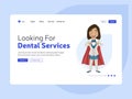 Looking for dental services landing page design