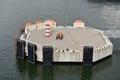 Landing piers in port of Klaipeda, Lithuania