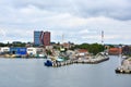 Landing piers in port of Klaipeda, Lithuania