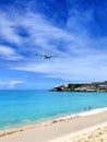 Landing plane at Maho Beach, Saint Martin