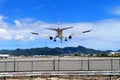 Landing plane at Maho Beach, Saint Martin