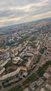 landing in Prague with a view of the Czech Republic from a plane Royalty Free Stock Photo