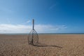 Landing sculpture on Hastings beach which commemorates the Norman invasion of 1066