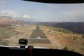 Landing at Sedona, Arizona airport - cockpit view - Cessna 172