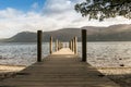 Landing stage at Derwentwater, in the English Lake District Royalty Free Stock Photo