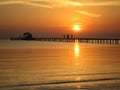 Landing stage on the sea in Cuba Royalty Free Stock Photo