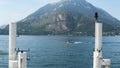 Landing stage for ships and boats, in Varenna, Lake Como