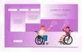 Web page disability sport
