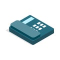 Landline icon, isometric 3d style