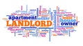 Landlord text cloud Royalty Free Stock Photo