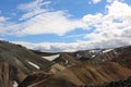 Landmannalaugar trek. Royalty Free Stock Photo