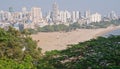 Landmark beach in south Mumbai, India