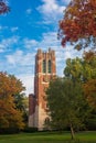 Landmark Beaumont Tower carillon on the campus of Michigan State University