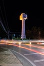 The landmark building Clock tower in Chiangmai university Royalty Free Stock Photo