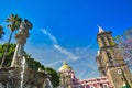 Landmark Central Puebla Cathedral Catedral Basilica de Puebla Royalty Free Stock Photo