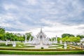 Landmark of Chaing Rai - Wat Rong Khun is a famous temple and is another tourist destination of Chiang Rai, Thailand, White