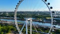 Landmark Ferris Wheel Entertainment at Downtown Sao Paulo Brazil.