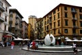 Landmark Fountain, Piazza Giuseppe Garibaldi, La Spezia, Liguria, Italy