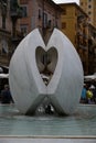 Landmark Fountain, Piazza Giuseppe Garibaldi, La Spezia, Liguria, Italy