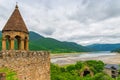 Landmark of Georgia Ananuri Fortress with a picturesque view