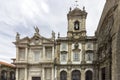 Landmark Gothic church facade of Saint Francis Igreja de Sao Francisco in Porto Royalty Free Stock Photo