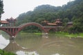 Haoshang bridge mahao river leshan china