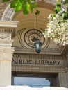 Landmark LA Carnegie library, front entrance