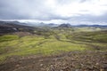 Landmark in Landmannalaugar trek in Iceland Royalty Free Stock Photo