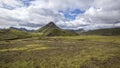 Landmark in Landmannalaugar trek in Iceland Royalty Free Stock Photo