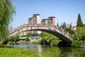 Lanyue Bridge and East Lake Scenic area architecture shaoxing china