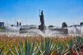 Landmark Minerva monument in Guadalajara historic center