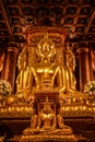 Landmark of Nan, Thailand - Wat Phumin or Phumin Temple a public place that is open to people or tourists to pay homage to Royalty Free Stock Photo