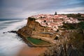 Landmark near Sintra, Lisbon, Portugal, Europe. landscape at sunset. Royalty Free Stock Photo