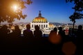 Landmark Palace of Fine Arts Palacio de Bellas Artes in Alameda Central Park near Mexico City Historic Center Zocalo Royalty Free Stock Photo