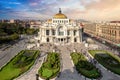 Landmark Palace of Fine Arts Palacio de Bellas Artes in Alameda Central Park near Mexico City Zocalo Historic Center Royalty Free Stock Photo