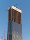 Landmark Pinnacle skyscraper under construction, Canary Wharf, London, UK Royalty Free Stock Photo