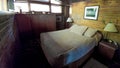 Bedroom at Seth Peterson Cottage in Mirror Lake State Park Royalty Free Stock Photo