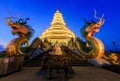 Landmark Temple wat hyua pla kang (Chinese temple) Chiang Rai, T Royalty Free Stock Photo