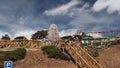 Landmark view of Feilai Temple in Deqin, Yunnan, Tibet, China