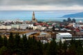 Landmark view of Reykjavik Icelandic capital