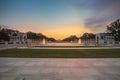 Landmark World War II Memorial fountains Royalty Free Stock Photo